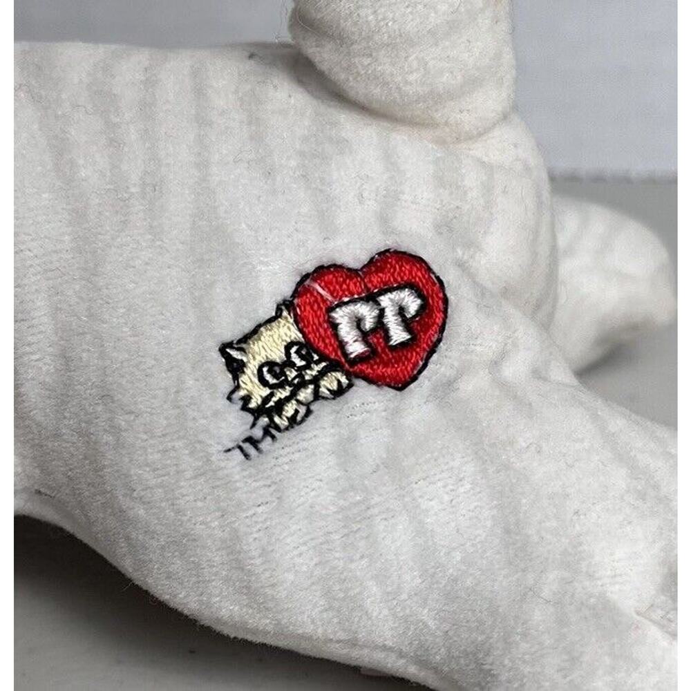 Vintage Pound Puppy Purries Kitty Cat White with Gray Stripes Tabby Plush 7" - Picture 5 of 13